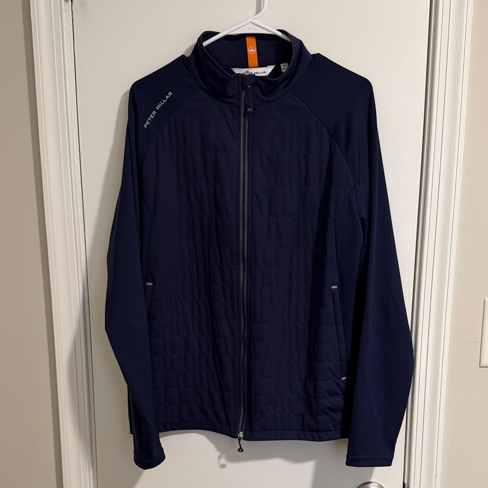 Peter Millar Crown Collection Navy Full-Zip Jacket